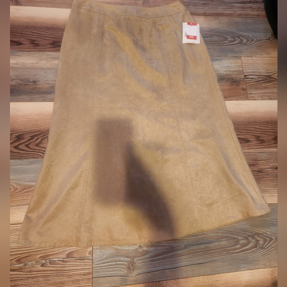 Vintage Liz Claiborne Tan Women's Skirt Size 16 P